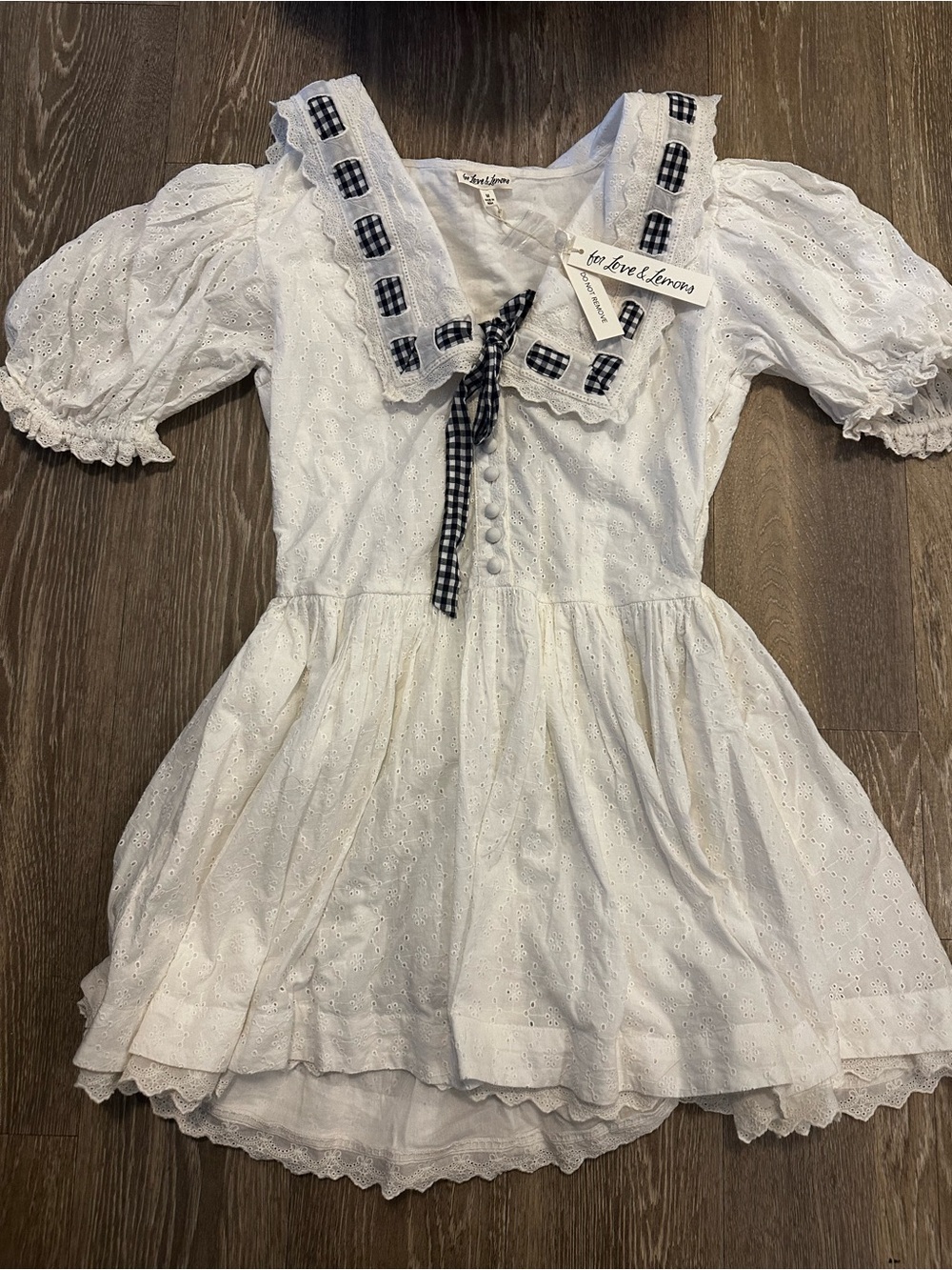 NWT FL&L Ruby Ribbon Mini Dress - Picture 4 of 7